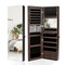Mirror Jewelry Cabinet 96 Led Lights Wall Door Mounted Armoire W/ Makeup Rack